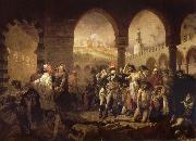 unknow artist Napoleon in the plague house in Jaffa USA oil painting artist